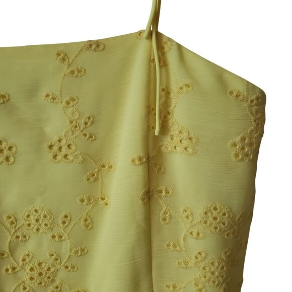 Alice + Olivia Yellow Eyelet Maxi Dress - Picture 10 of 16